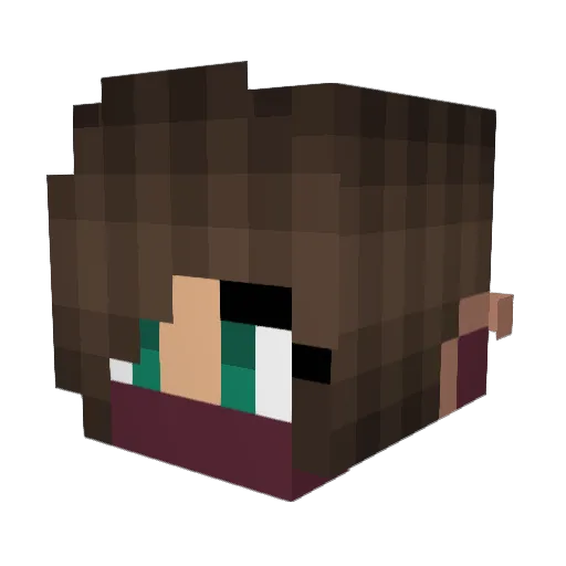 Gloriouslady11 Minecraft avatar head, 3D render