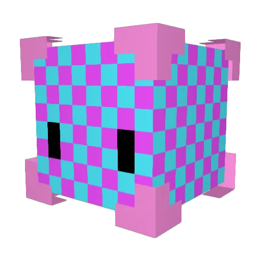 Glorpus_III Minecraft avatar head, 3D render