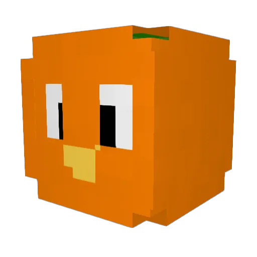 GloryBust Minecraft avatar head, 3D render