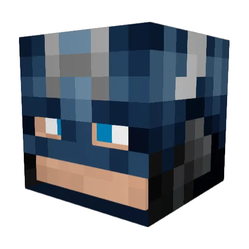 GloryHammer Minecraft avatar head, 3D render