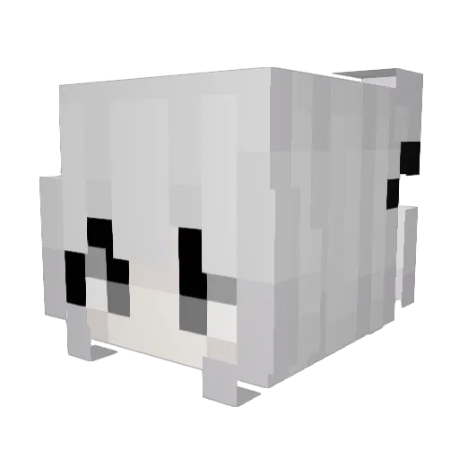 Gloryia Minecraft avatar head, 3D render