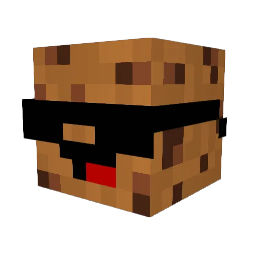 Glossr26 Minecraft avatar head, 3D render