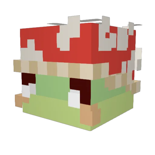 Glost007 Minecraft avatar head, 3D render