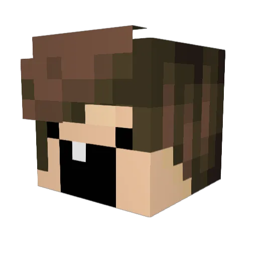 Gloudstooenbr Minecraft avatar head, 3D render
