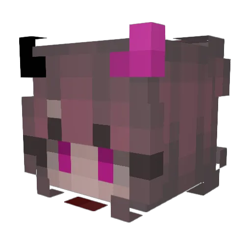 GlowJC Minecraft avatar head, 3D render
