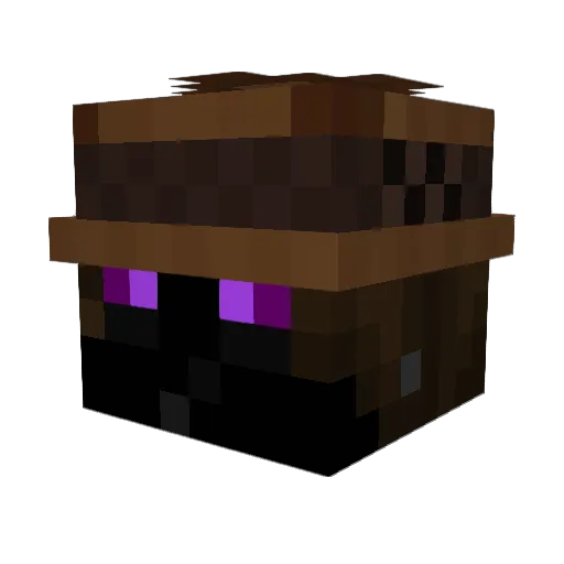GlowingCactus Minecraft avatar head, 3D render