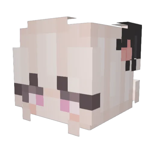 GlowingMoonlight Minecraft avatar head, 3D render