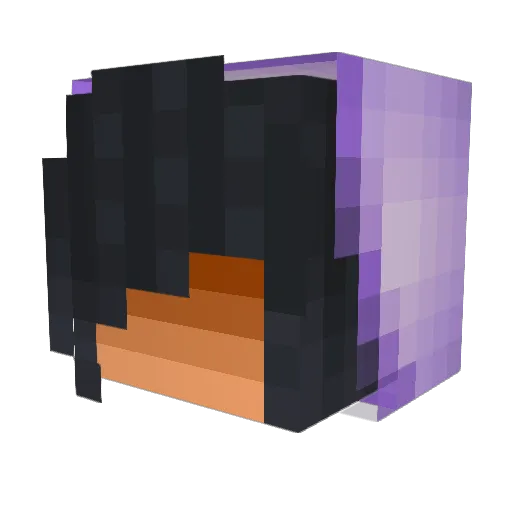 GlowyKarma Minecraft avatar head, 3D render