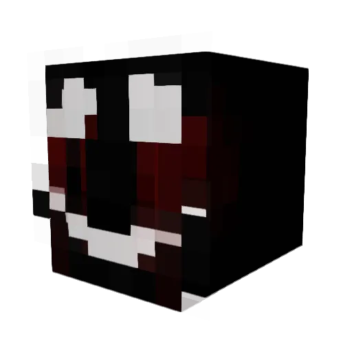 Glqzy Minecraft avatar head, 3D render