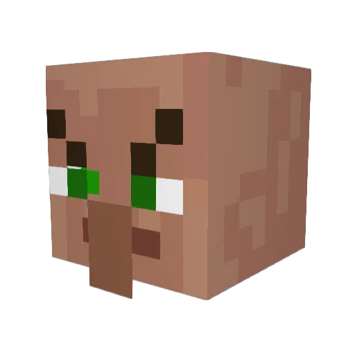 GluBGonT Minecraft avatar head, 3D render