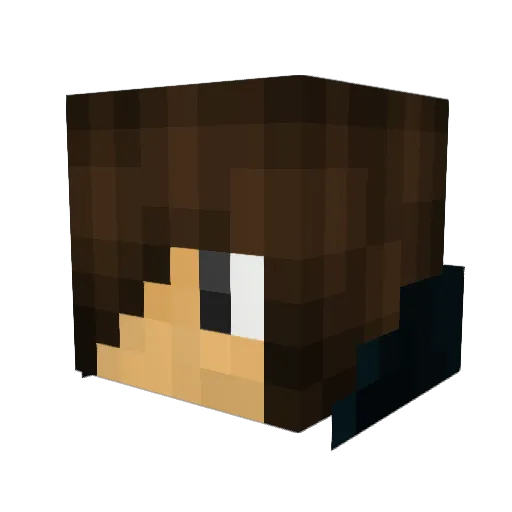 Glub5776 Minecraft avatar head, 3D render