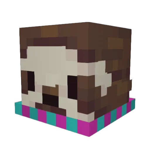 Gluex33 Minecraft avatar head, 3D render