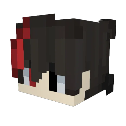 GlumeGamer Minecraft avatar head, 3D render