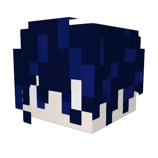 Glumina Minecraft avatar head, 3D render