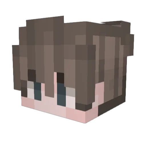Glurak7777 Minecraft avatar head, 3D render