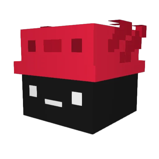 Glurb20 Minecraft avatar head, 3D render
