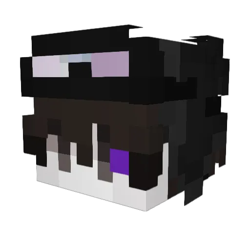 Gluris_5 Minecraft avatar head, 3D render