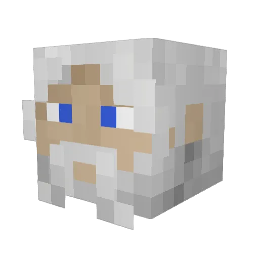 Glut4mor Minecraft avatar head, 3D render