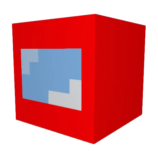 Glutipillar Minecraft avatar head, 3D render