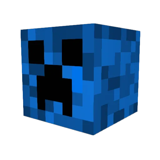 Glyph246 Minecraft avatar head, 3D render