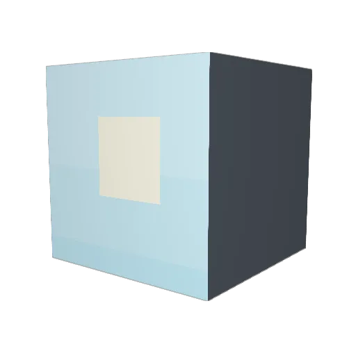 Glyphias Minecraft avatar head, 3D render