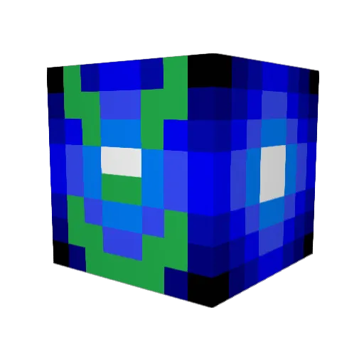 Glythyn Minecraft avatar head, 3D render