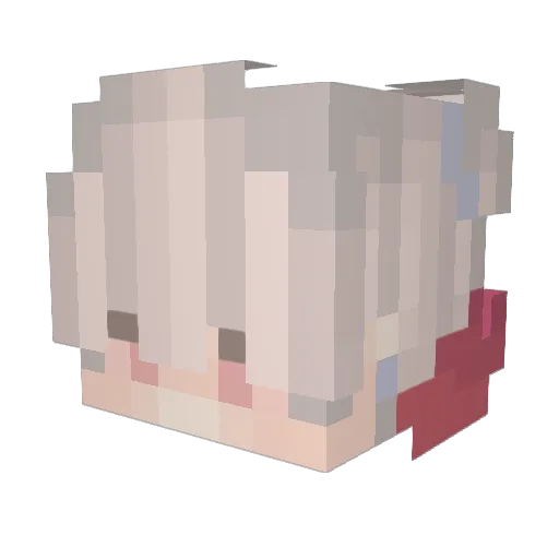 Gm0der Minecraft avatar head, 3D render