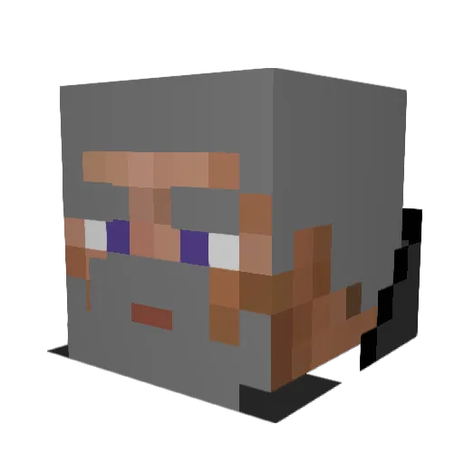 Gman36lol Minecraft avatar head, 3D render