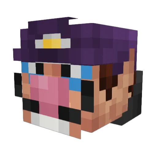 GmanSahi Minecraft avatar head, 3D render