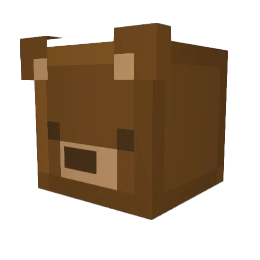 Gmburbeloved Minecraft avatar head, 3D render