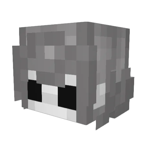 Gmega5 Minecraft avatar head, 3D render