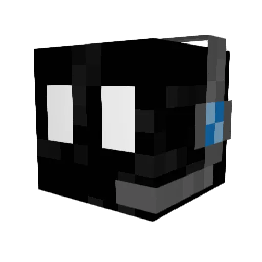 Gmesminer Minecraft avatar head, 3D render