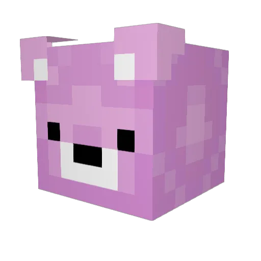 Gmgt Minecraft avatar head, 3D render
