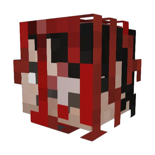 GmodMagician Minecraft avatar head, 3D render