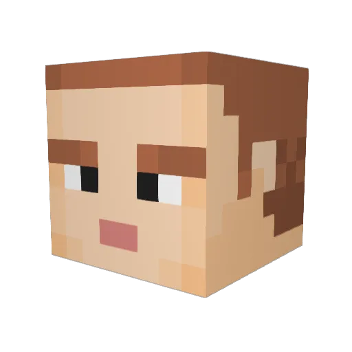 Gmoney0613 Minecraft avatar head, 3D render
