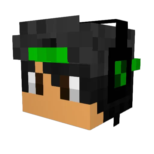 Gmoney9865 Minecraft avatar head, 3D render