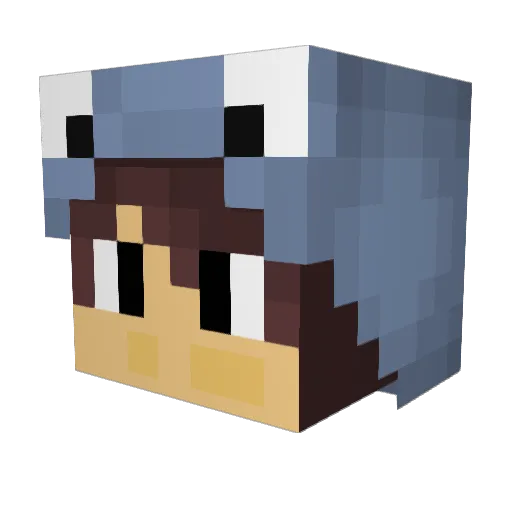 Gmoneyslugger3 Minecraft avatar head, 3D render