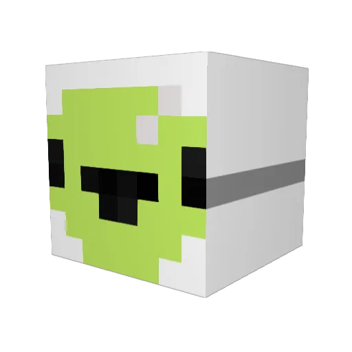 Gn0meAlone Minecraft avatar head, 3D render