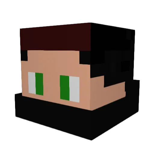 GnPrices Minecraft avatar head, 3D render