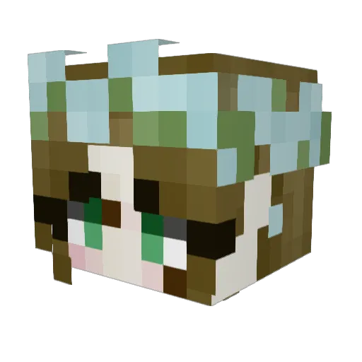 GnR_1987 Minecraft avatar head, 3D render