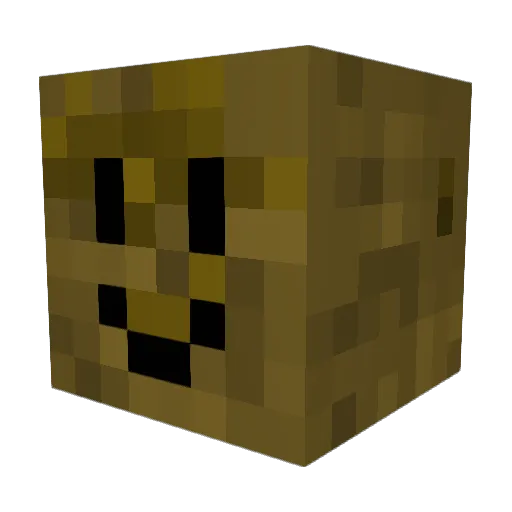 Gnagis Minecraft avatar head, 3D render