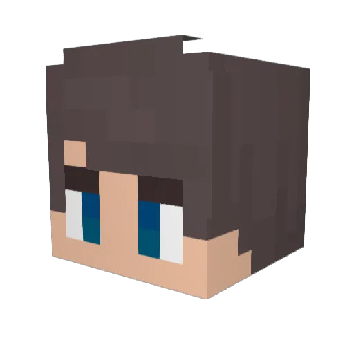 GnarZockt Minecraft avatar head, 3D render