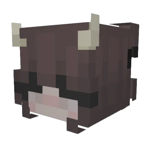 Gnatical Minecraft avatar head, 3D render