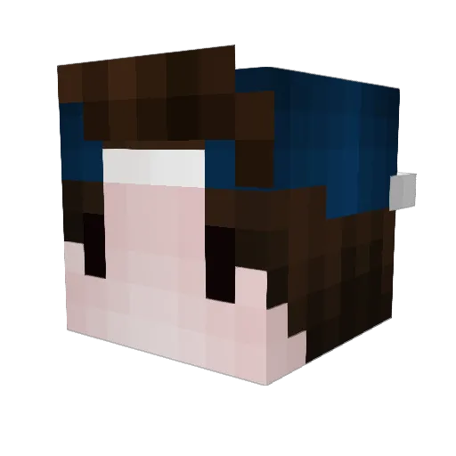Gnestyy Minecraft avatar head, 3D render