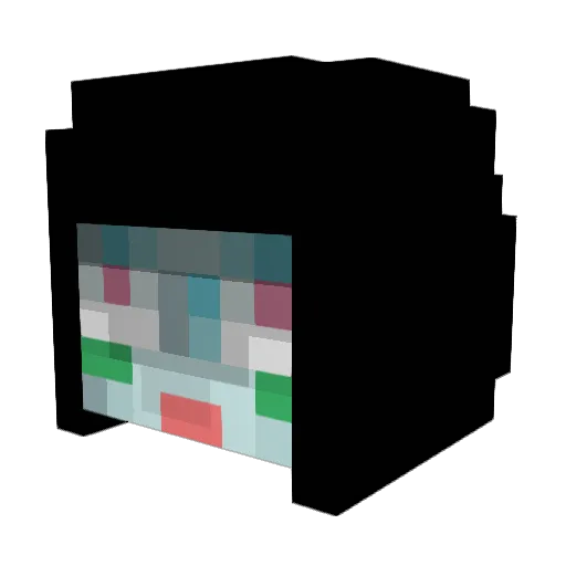 Gnesugosis Minecraft avatar head, 3D render