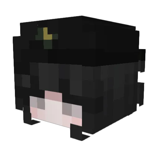 Gneza Minecraft avatar head, 3D render
