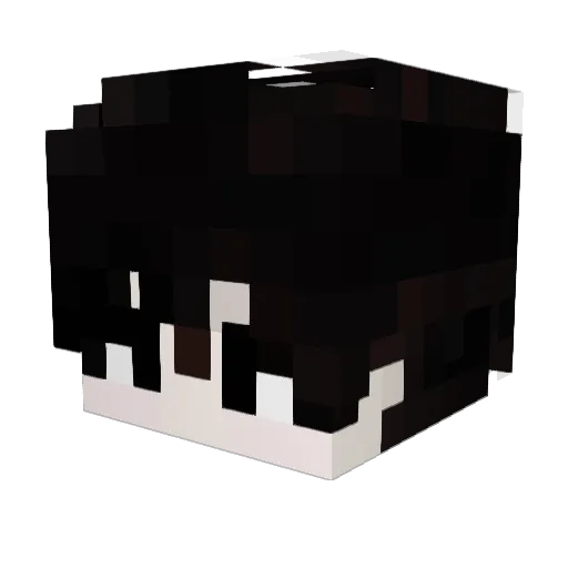 Gnimr Minecraft avatar head, 3D render