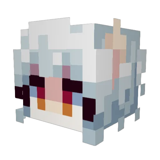 GnitGnat Minecraft avatar head, 3D render