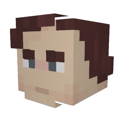 GnomeGobbler Minecraft avatar head, 3D render