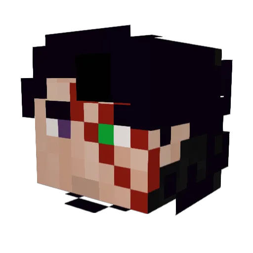 GnomeSaying_ Minecraft avatar head, 3D render
